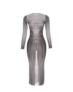 Celeste Illusion Sheer Maxi