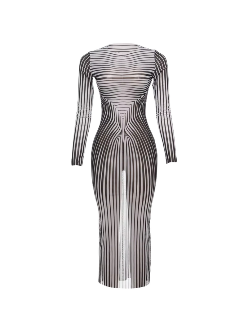 Celeste Illusion Sheer Maxi