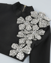 Long Sleeve Crystal Floral Two Piece