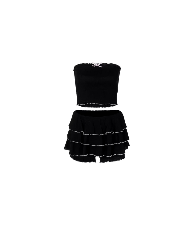 Ruffle Bow Two Piece