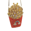 French Fry Shaped Rhinestone Clutch