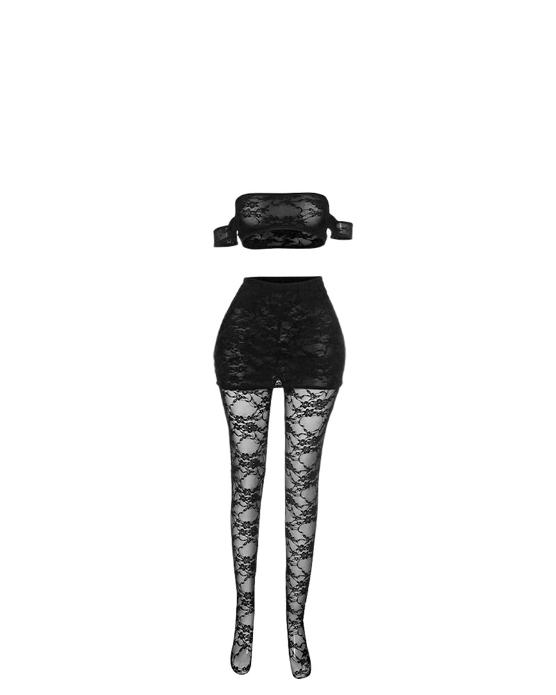 Mimi Lace Mesh Two Piece