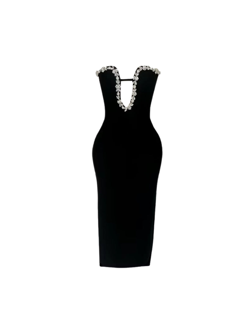 Diamante Midi Dress