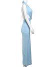 Knot Front Baby Blue Maxi