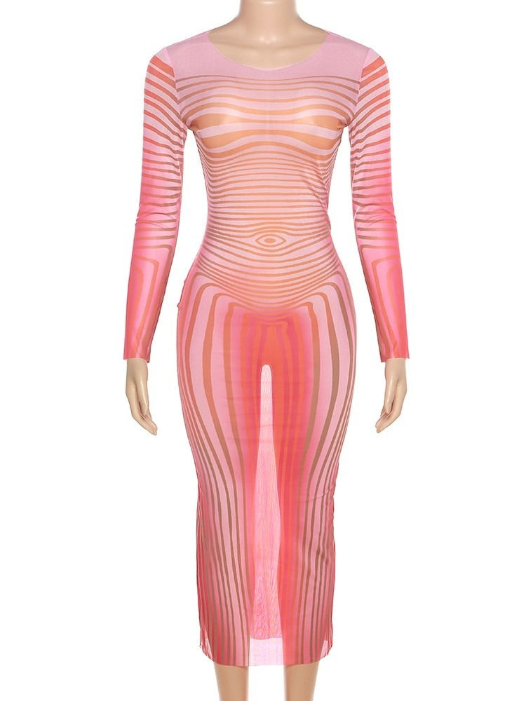 Mars Mesh Maxi Dress