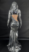 Luxe Metallic Hooded Gown