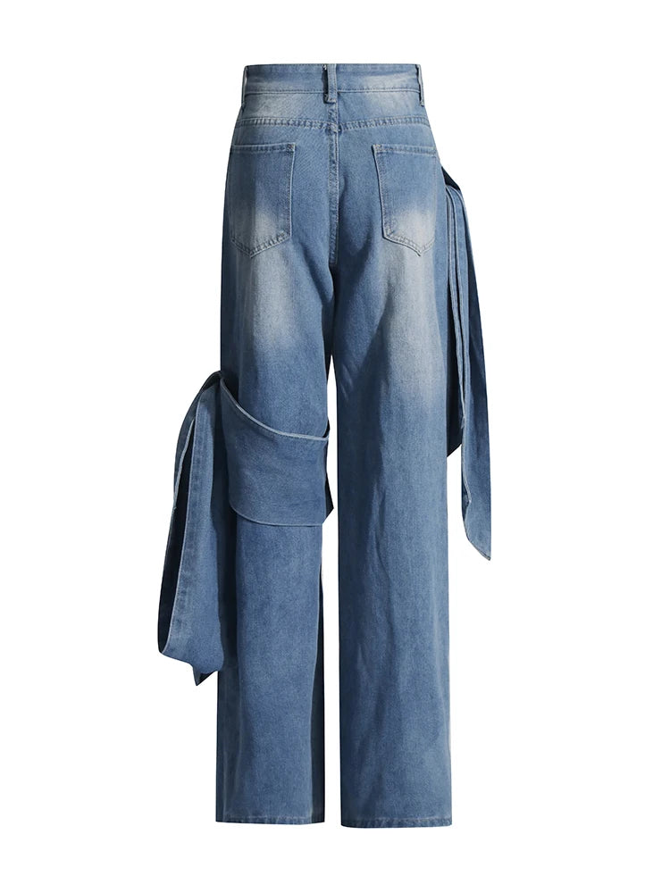 Bowknot Denim Mom Jeans