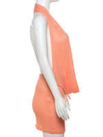 Coral Plunge Halter Mini