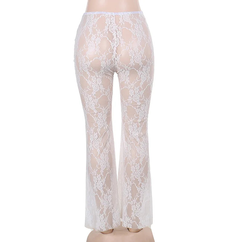 Jasmin Lace See Through Bow Pant