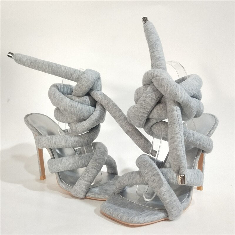 Rope Heeled Sandal