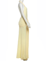 Santorini Twisted Halter Maxi