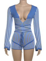 Isla Knit Striped Romper