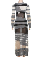 Gia Mesh Insert Sweater Dress