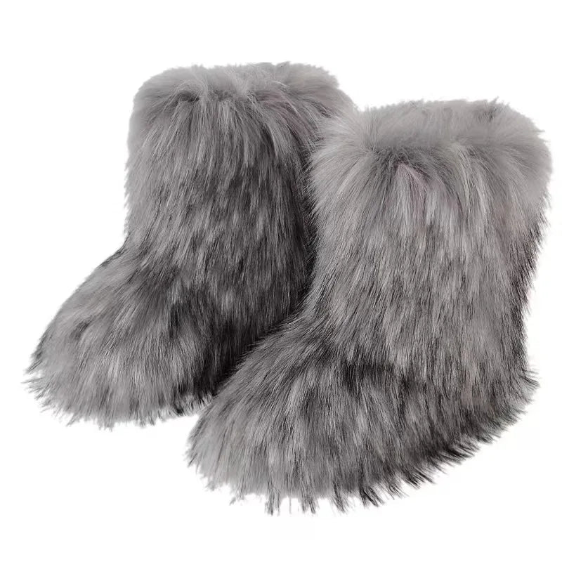 Aubri Fluffy Mid-Calf Boot