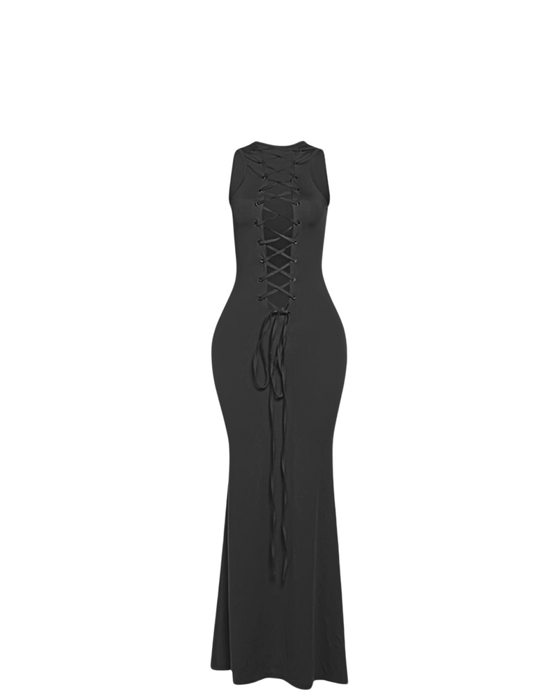 Nichole Lace Up Front Maxi