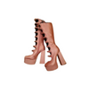 Pink Strappy Platform Boot