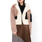 Patchwork Wool Coat