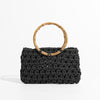 Knit Bamboo Handle Bag