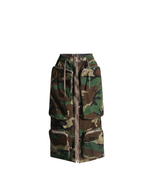 Camo Cargo Midi Skirt